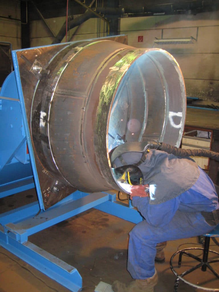 Passukken voor een mechanische bril vervaardigd voor Mercon-Tatasteel door Velmon mpc 
