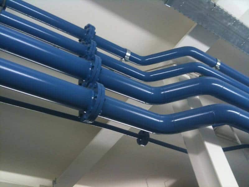 Koelwaterleidingen project in sciencepark Amsterdam leidingen zijn vervaardigd door Velmon mpc