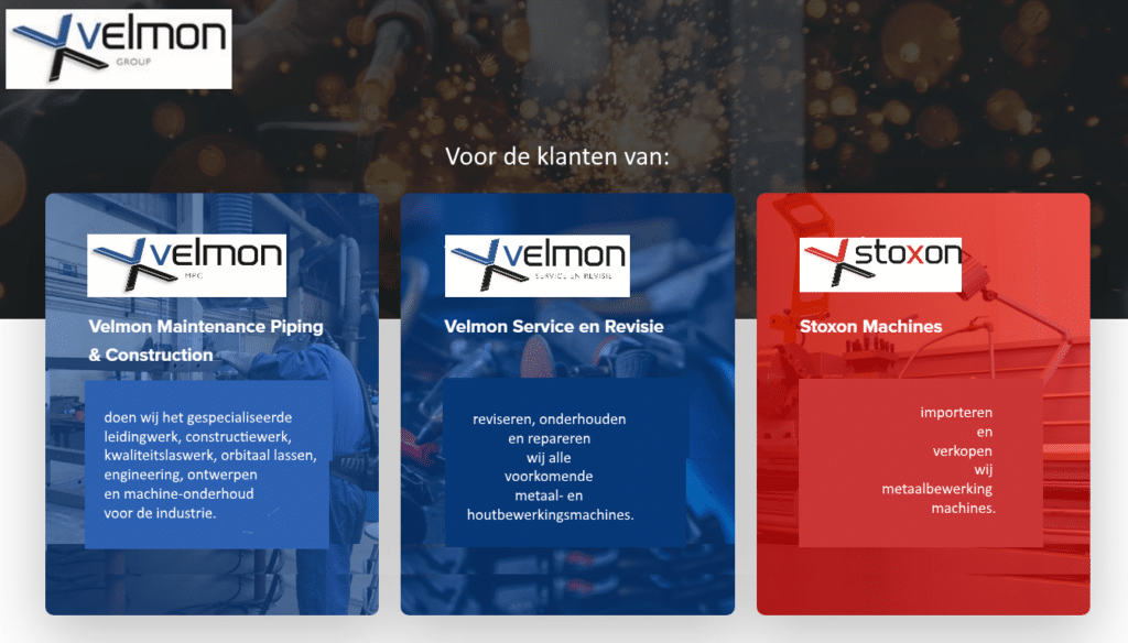 Velmon Group logo's klanten